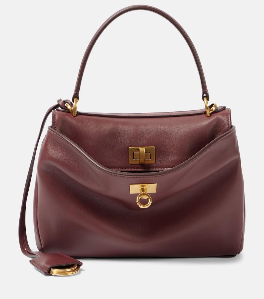 balenciaga rodeo mini leather top-handle bag