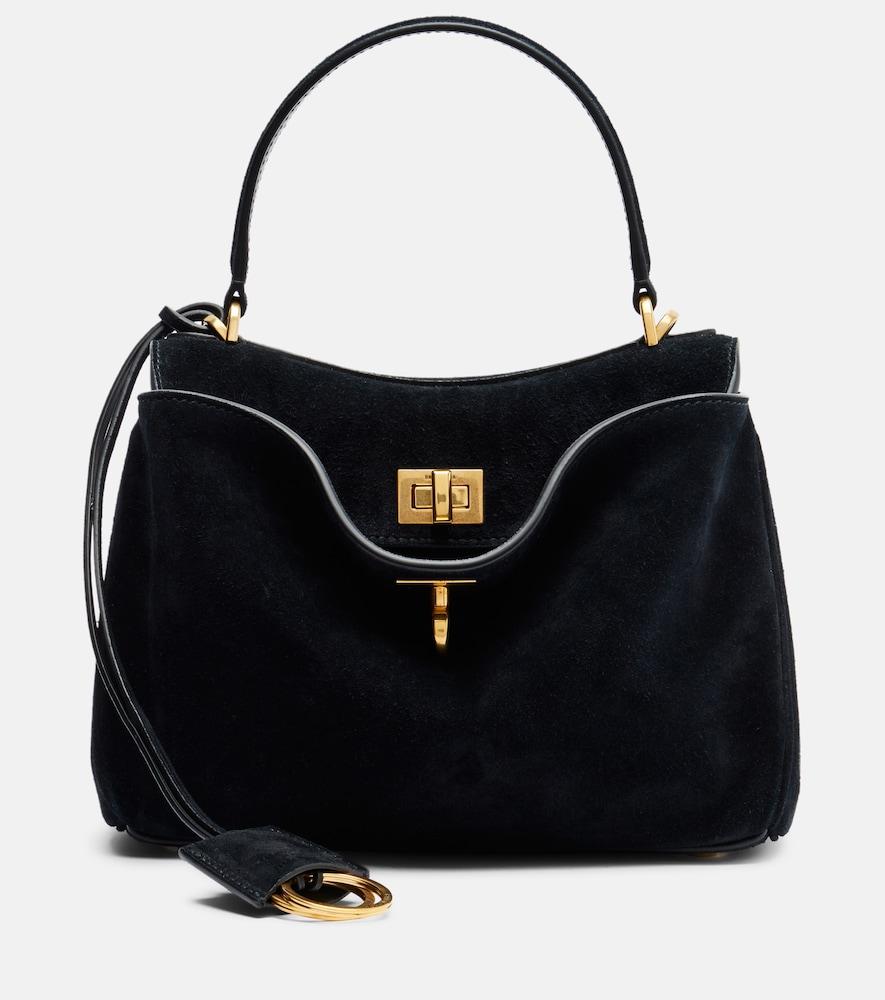 balenciaga rodeo mini suede top-handle bag