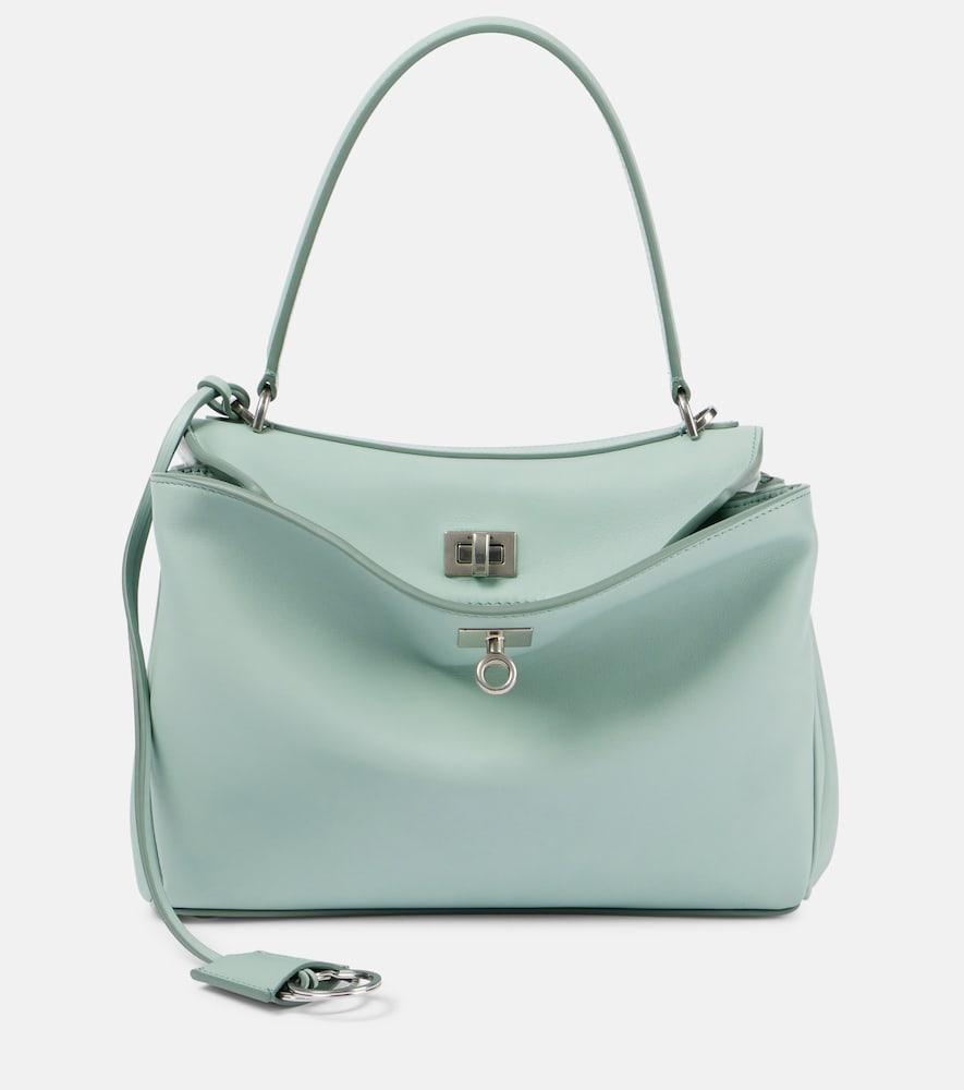 balenciaga rodeo small leather top-handle bag