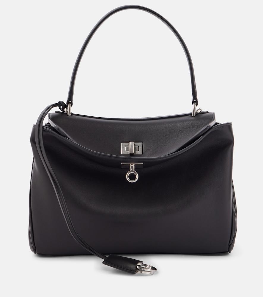 balenciaga rodeo small leather tote bag