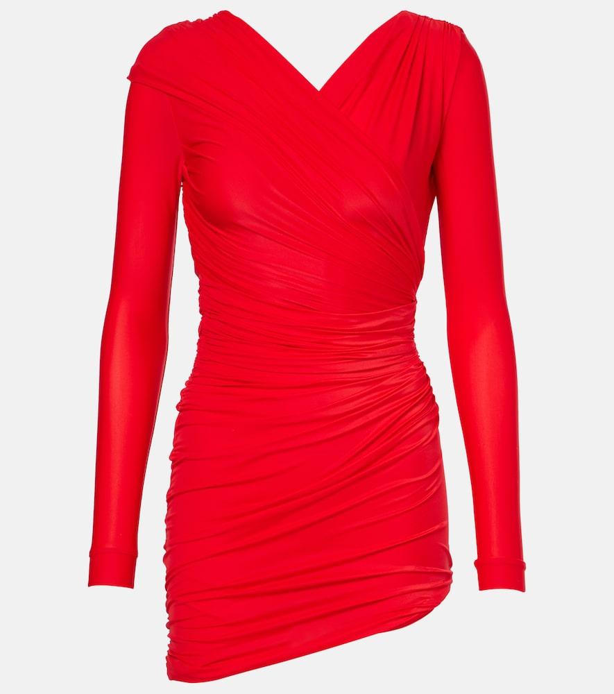 balenciaga ruched minidress