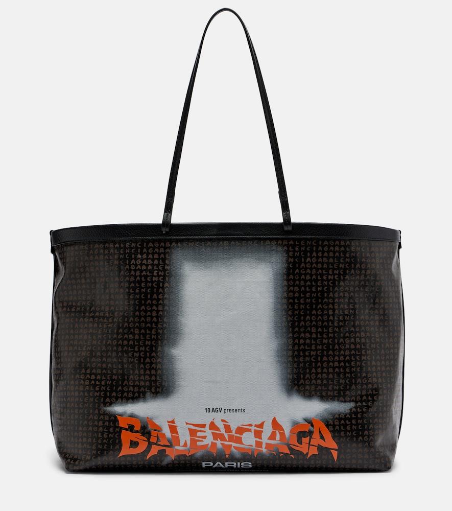 balenciaga select large canvas tote bag