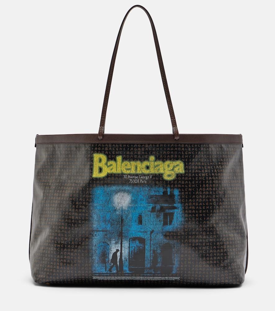 balenciaga select large leather tote bag