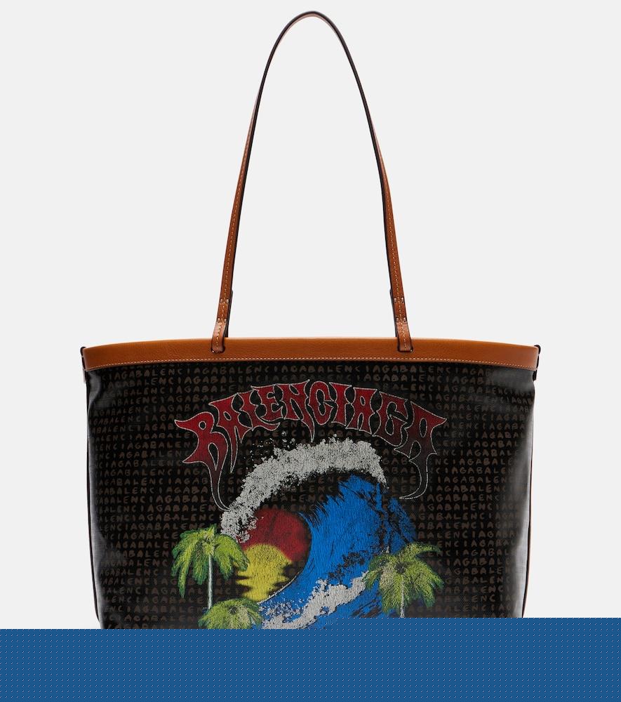 balenciaga select medium canvas tote bag