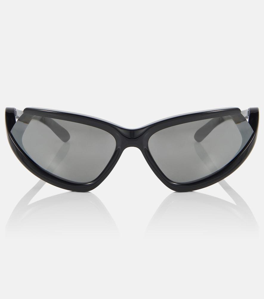 balenciaga side xpander oval sunglasses