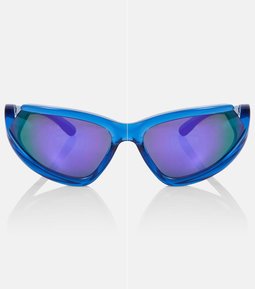 balenciaga side xpander oval sunglasses