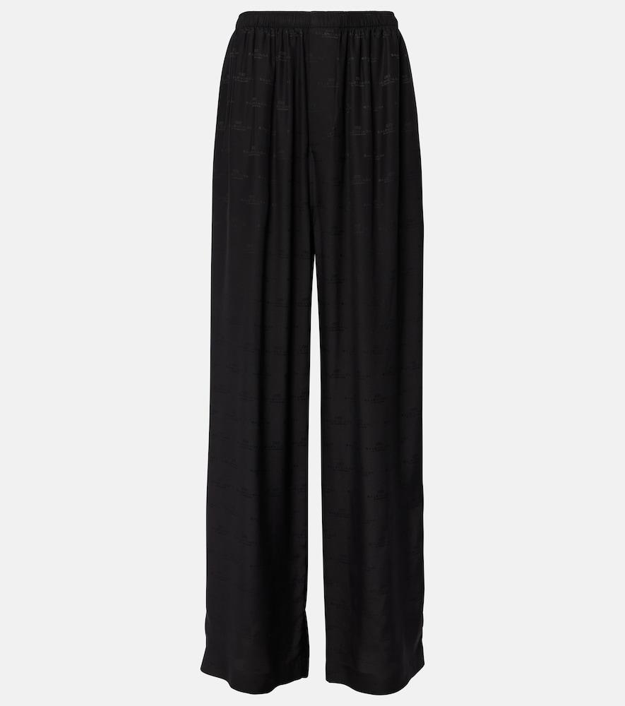 balenciaga silk pajama pants