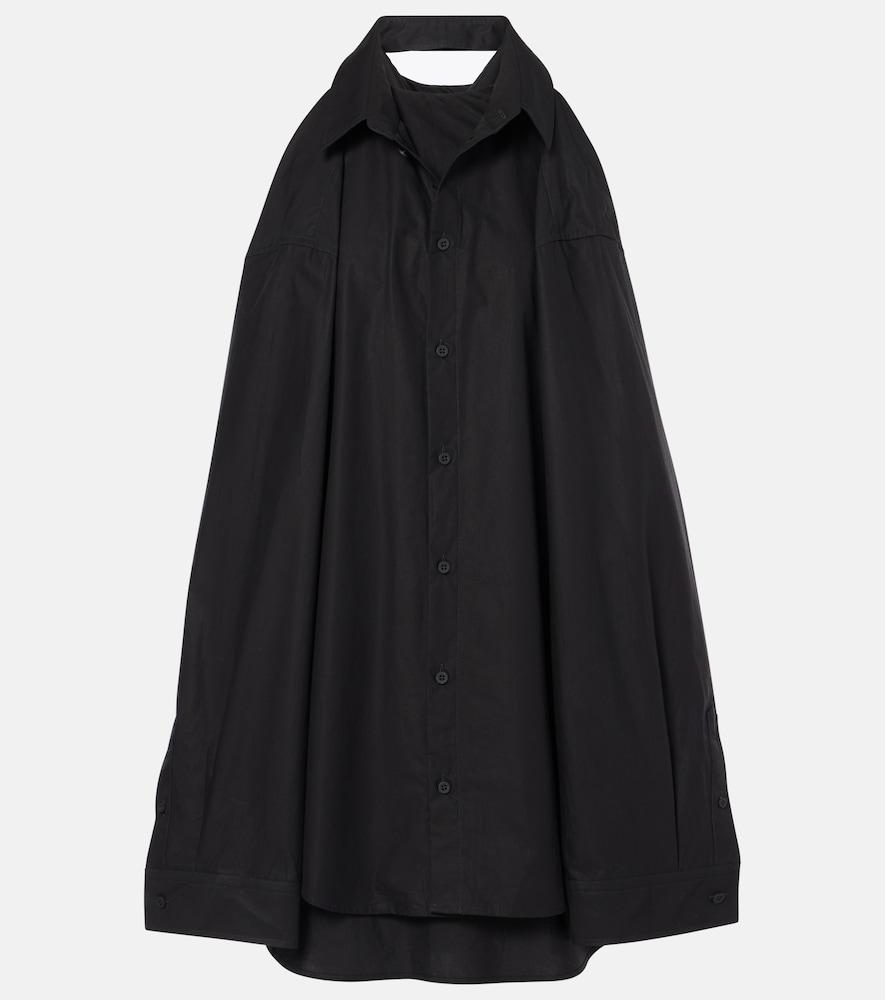 balenciaga suspended cotton shirt dress