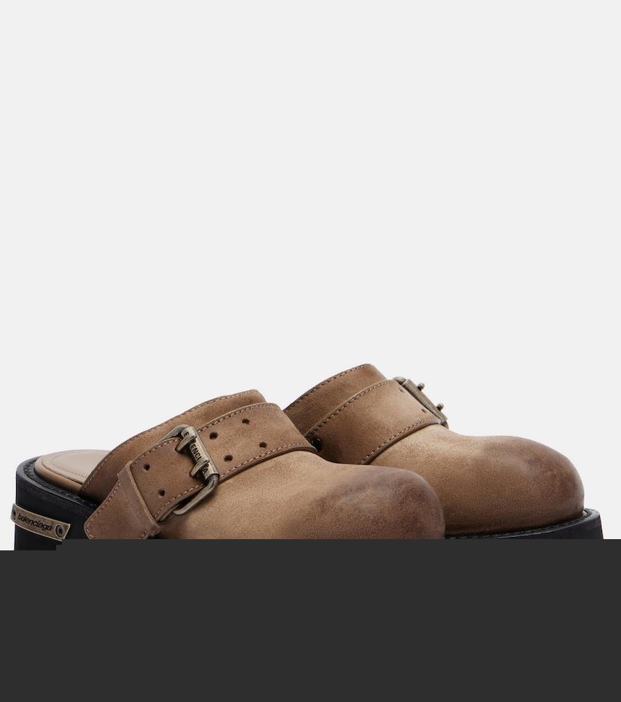 balenciaga venom leather mules