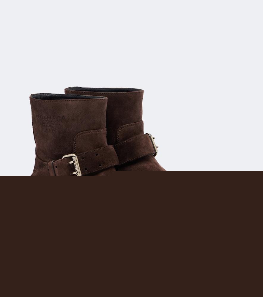 balenciaga venom mini suede ankle boots