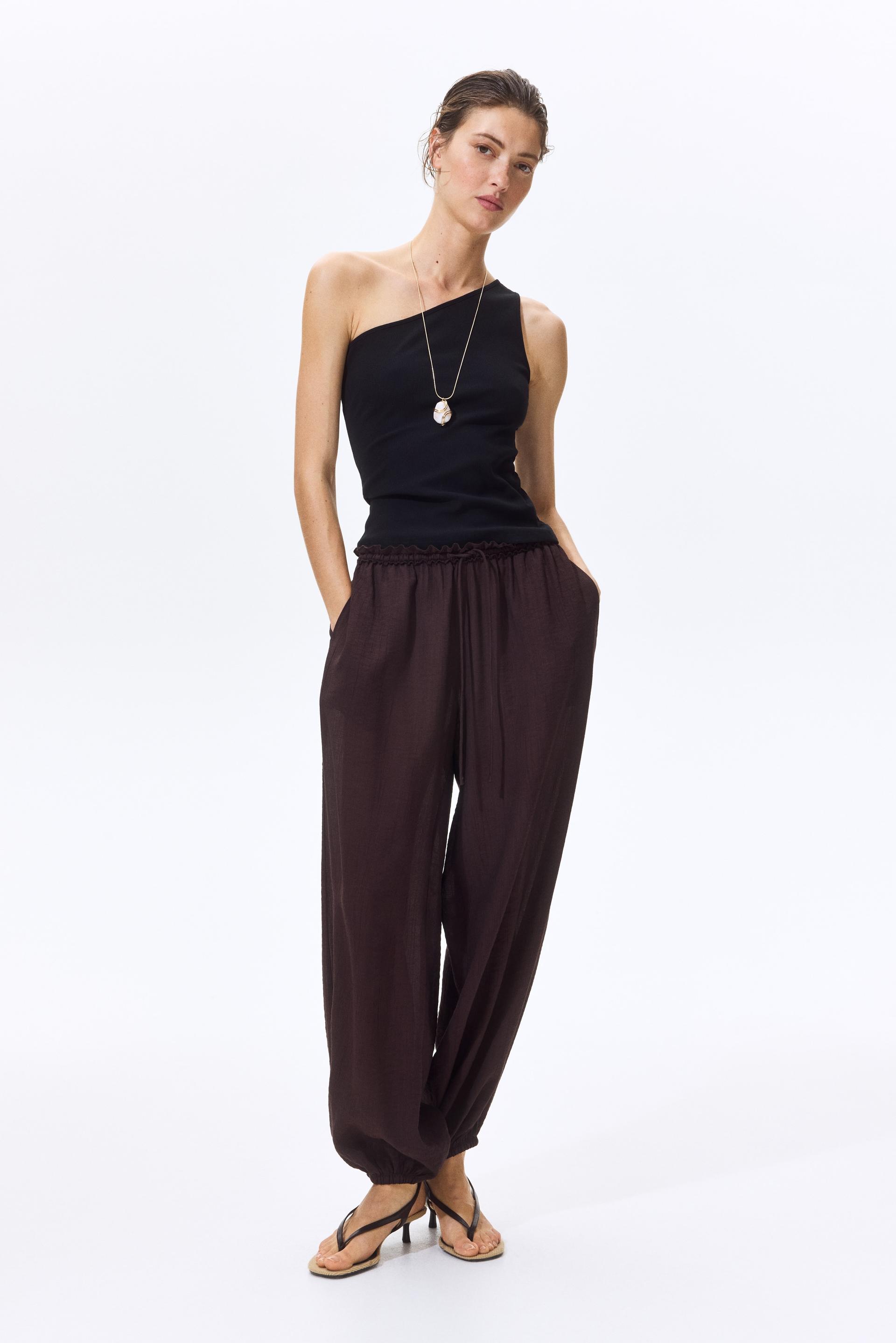 balloon pants with drawstring