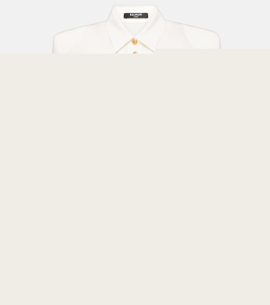 balmain crêpe de chine shirt