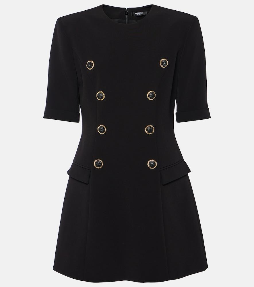 balmain crêpe minidress