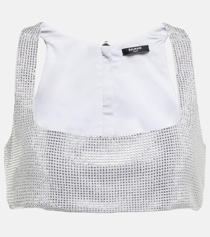 balmain embellished bralette