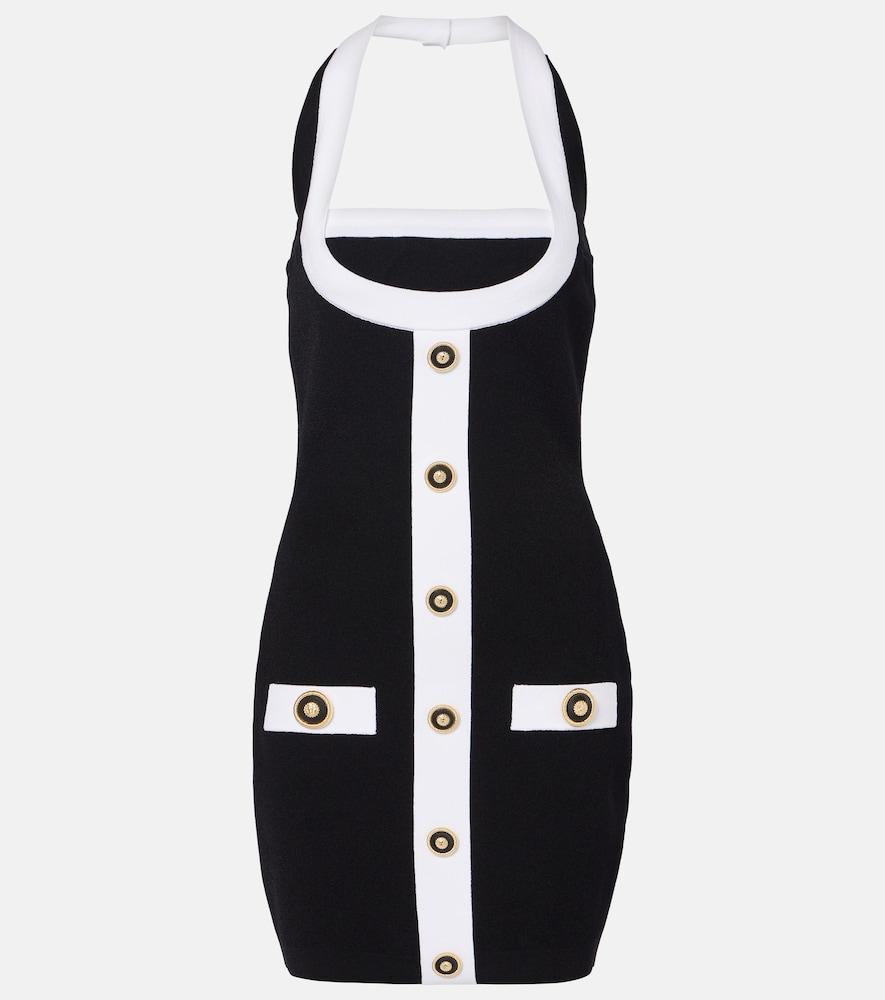 balmain halterneck minidress