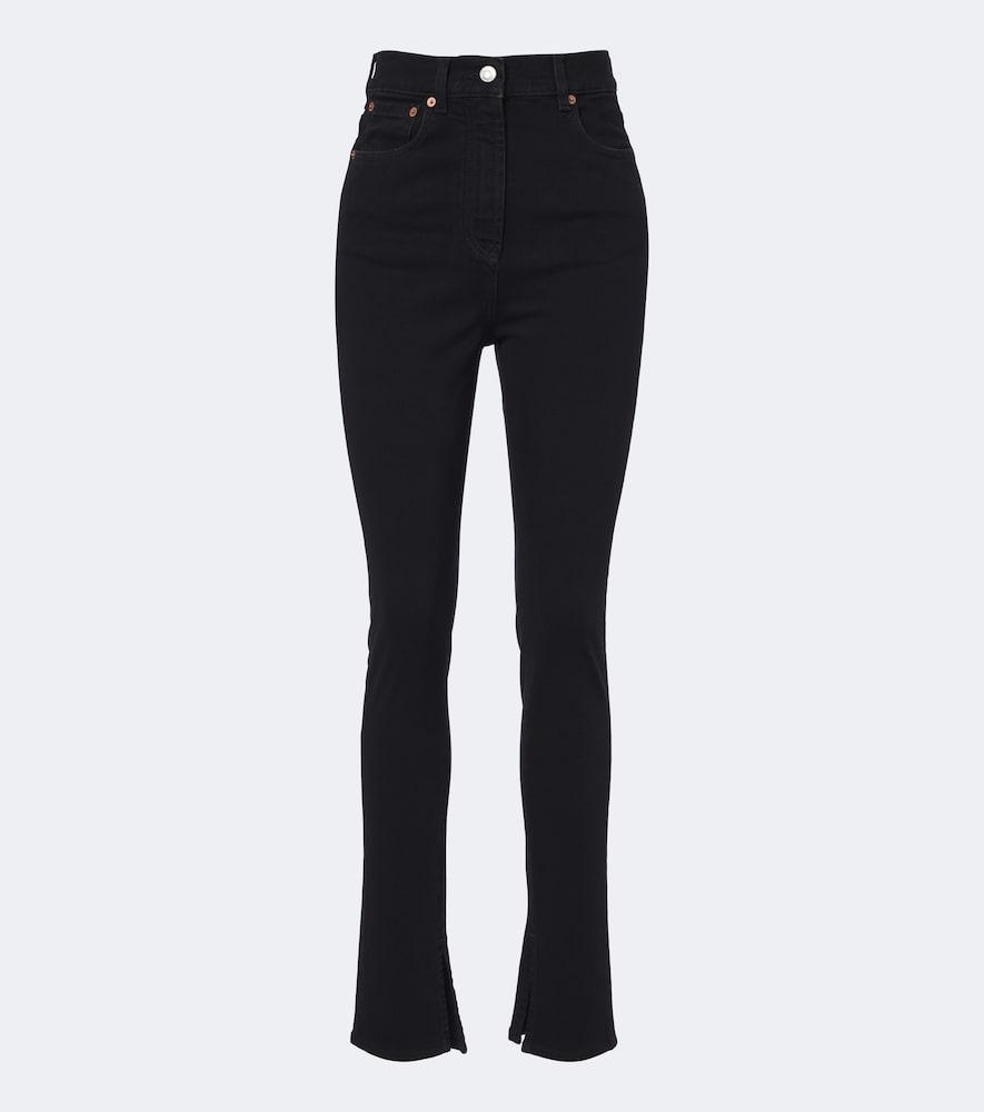 balmain high-rise slim jeans