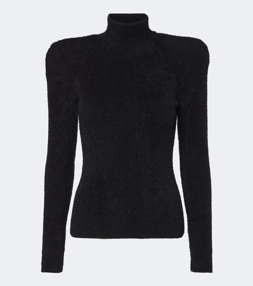 balmain knitted turtleneck sweater