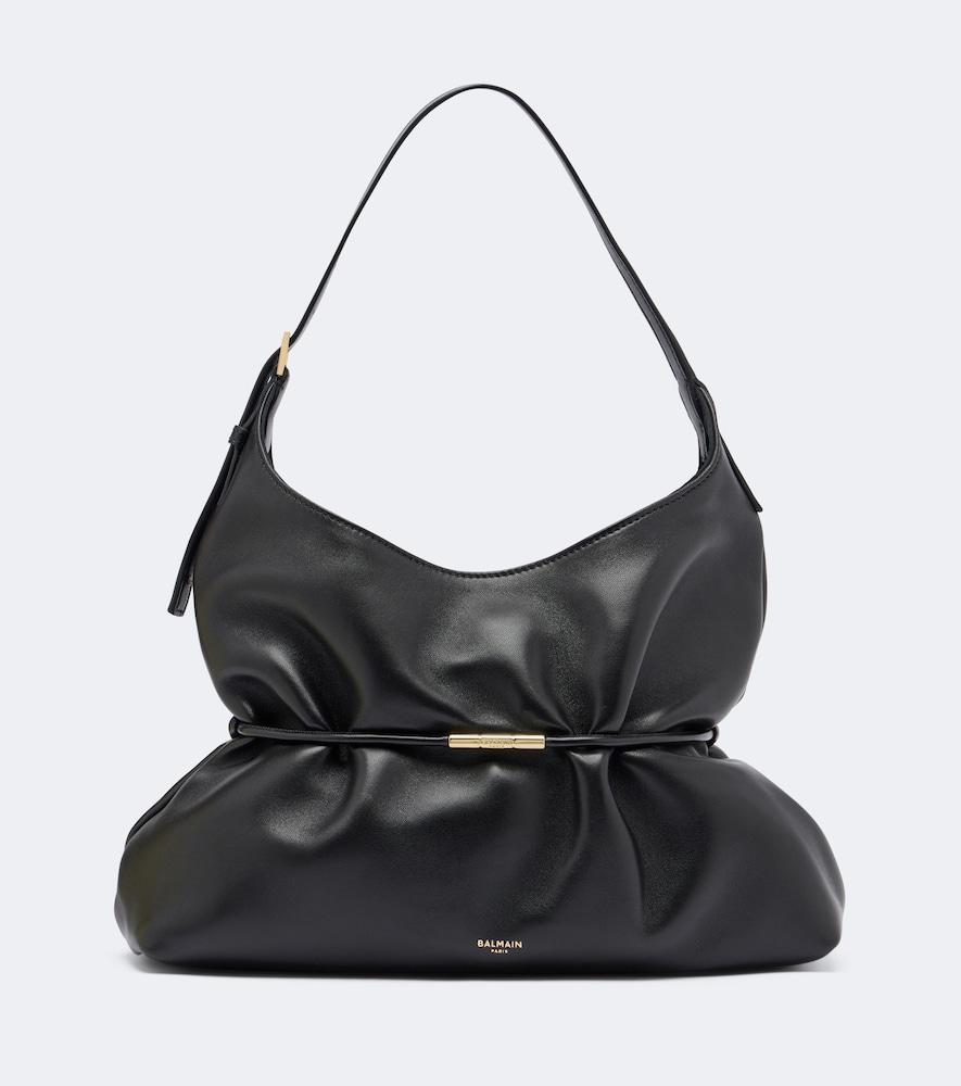 balmain sphynx medium leather tote bag