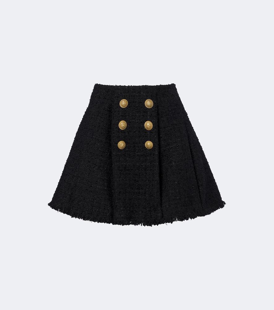 balmain tweed miniskirt