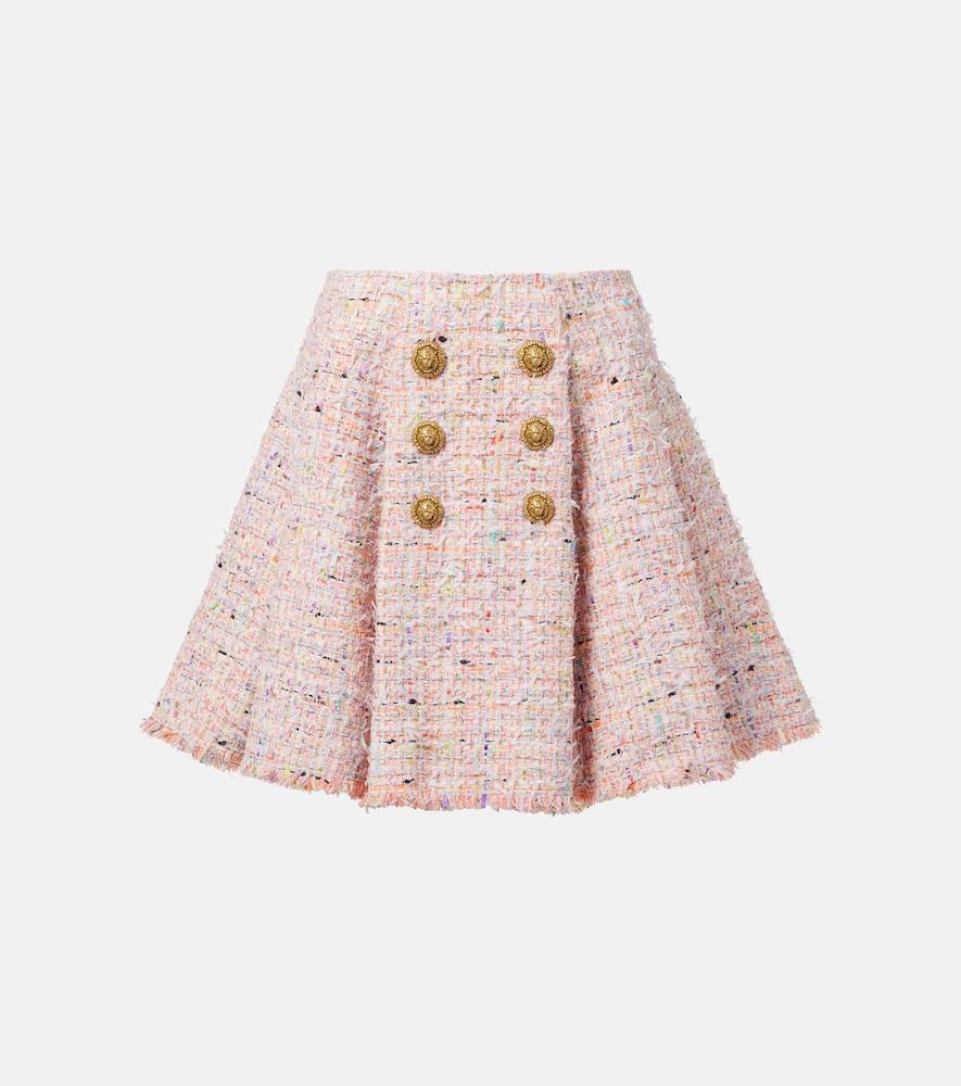 balmain tweed miniskirt