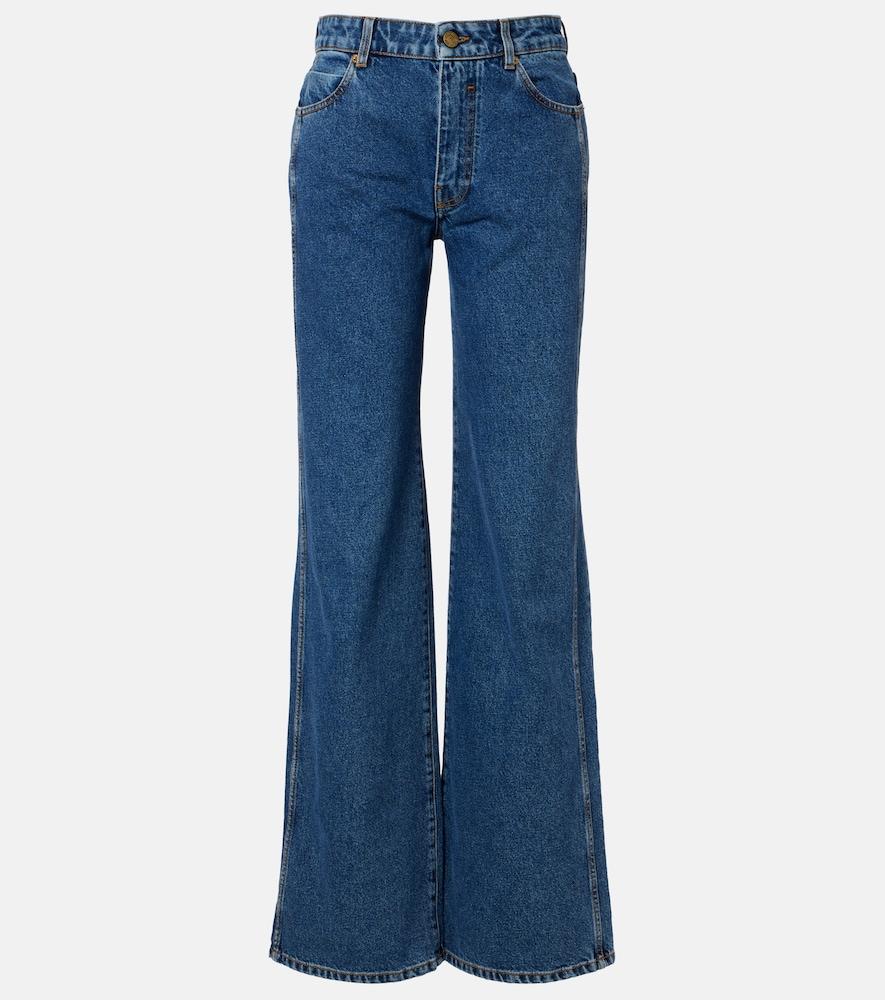 balmain wide-leg jeans