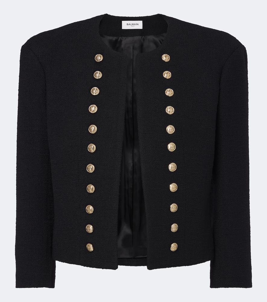 balmain wool-blend jacket