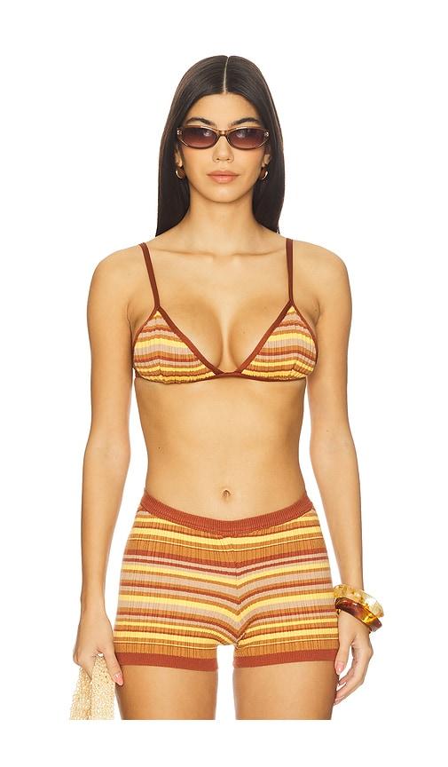 bananhot ann bralette in brown. - size l (also in xs, s, m)
