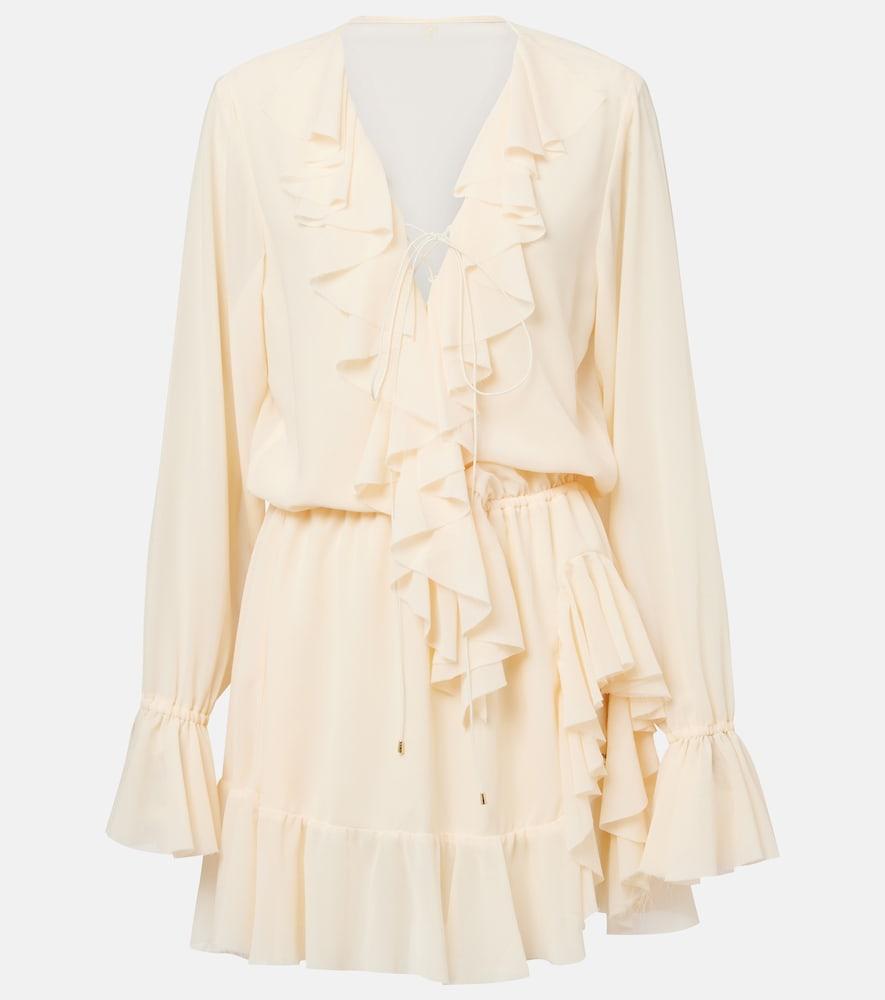 bananhot bellen ruffled minidress