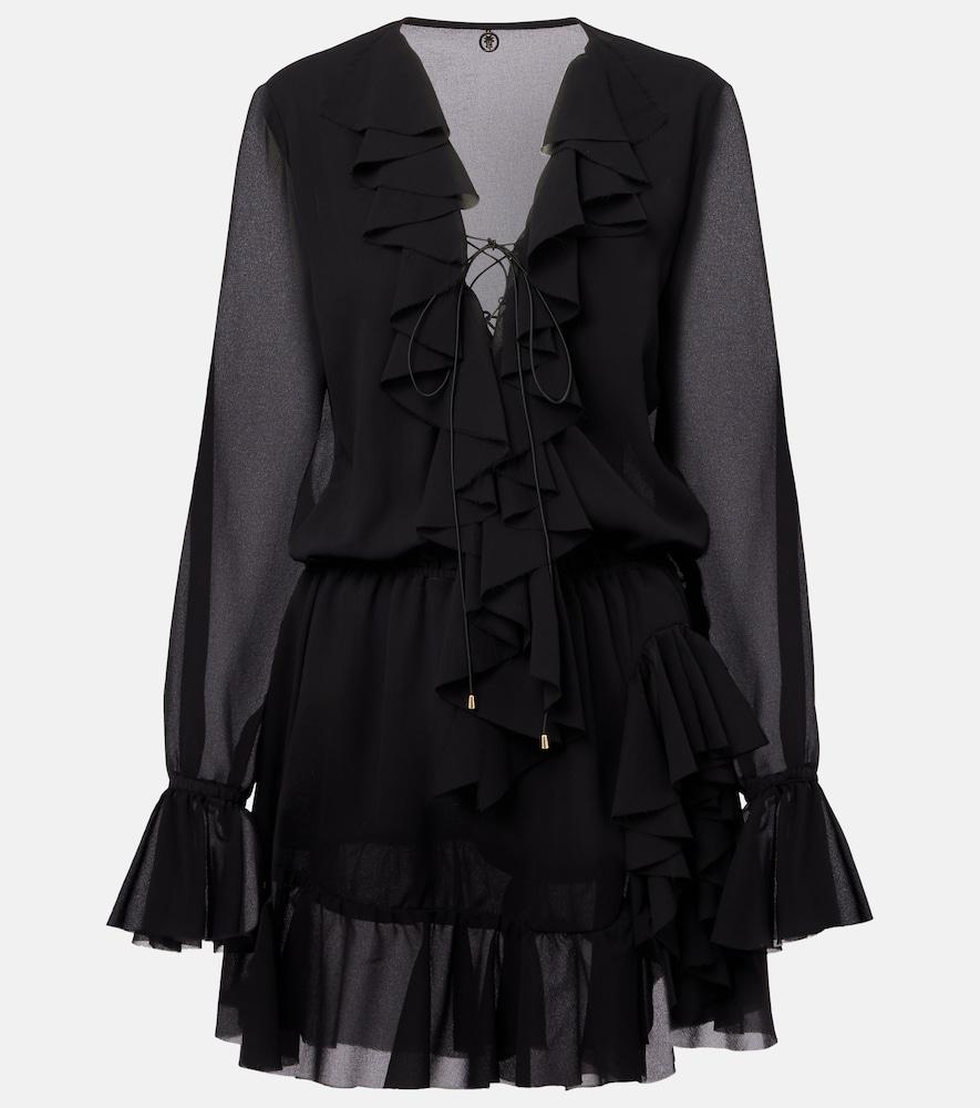 bananhot bellen ruffled minidress
