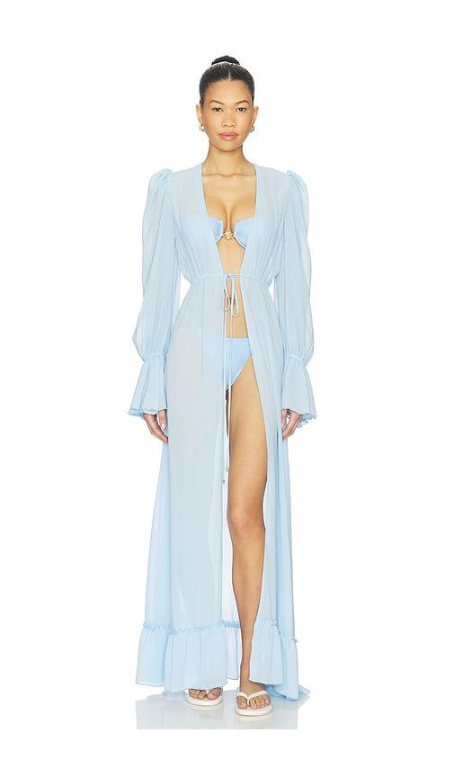 bananhot berta cover up in blue. - size m/l (also in xs/s)