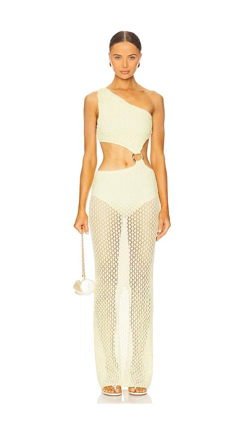 bananhot brie dress in lemon. - size l (also in s, m)
