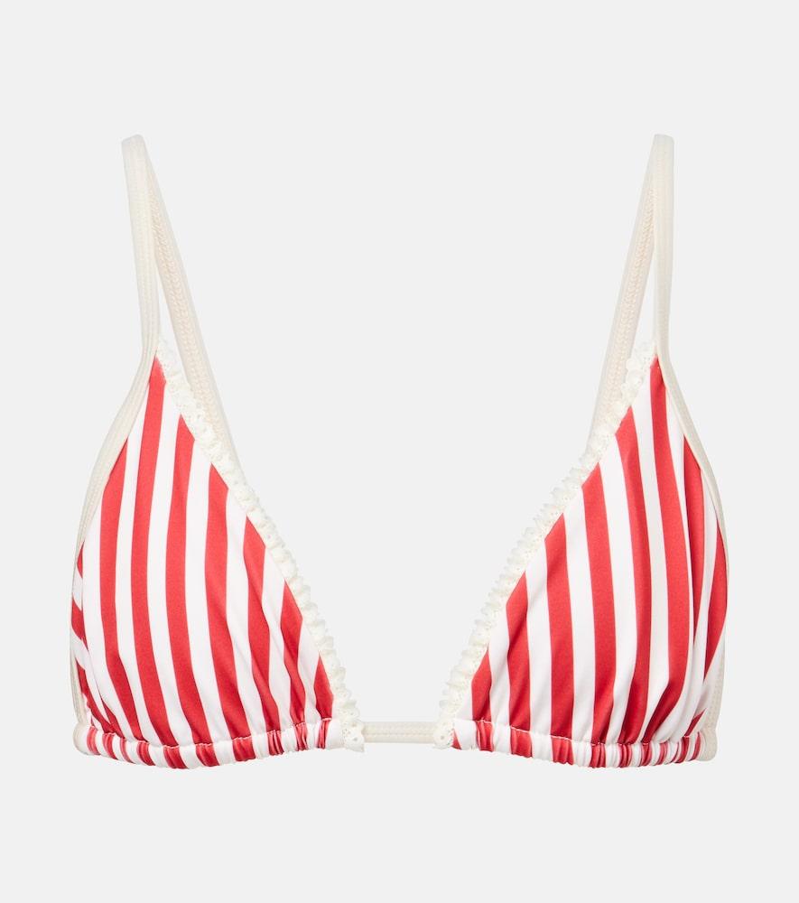 bananhot candy striped triangle bikini top