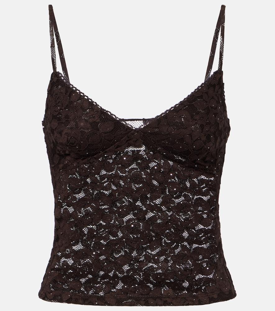 bananhot daisy floral lace top