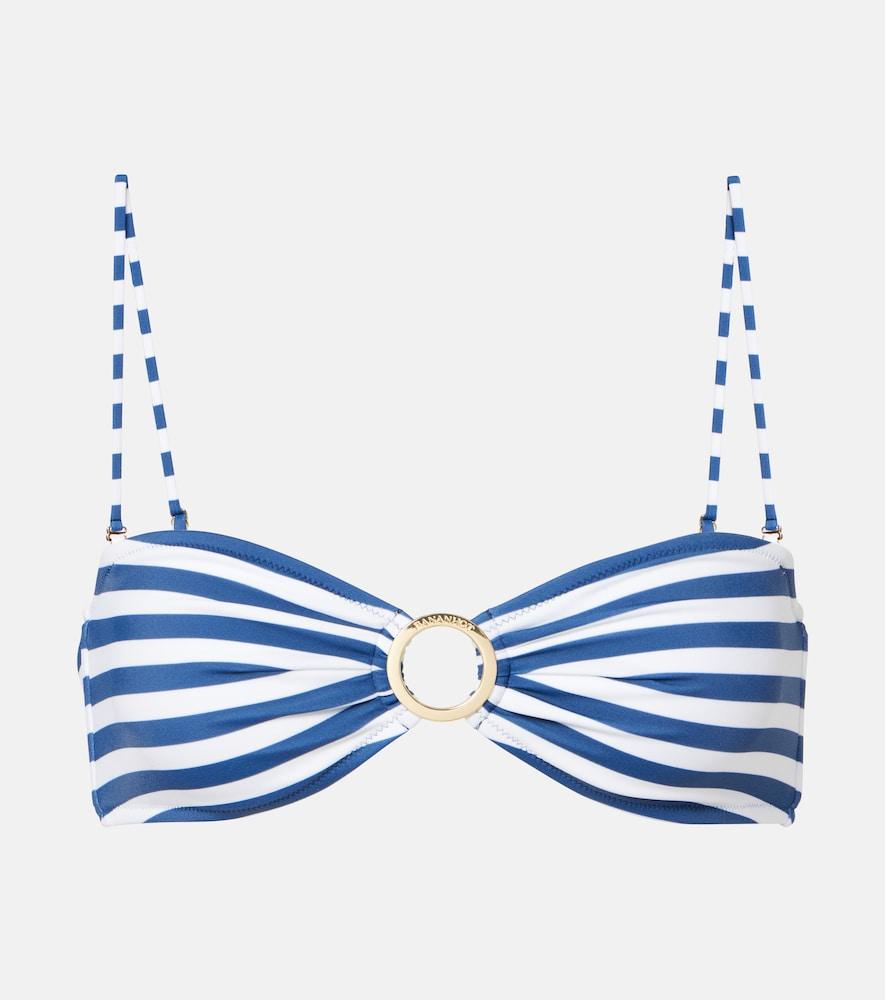 bananhot diane striped bikini top
