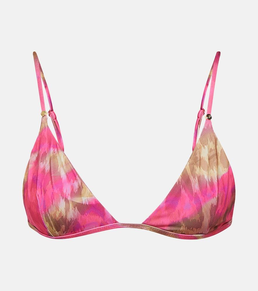 bananhot emi printed triangle bikini top