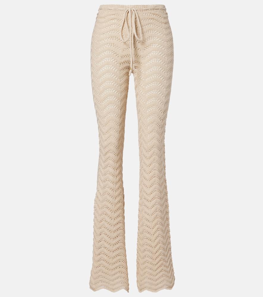 bananhot kim cotton-blend flared pants