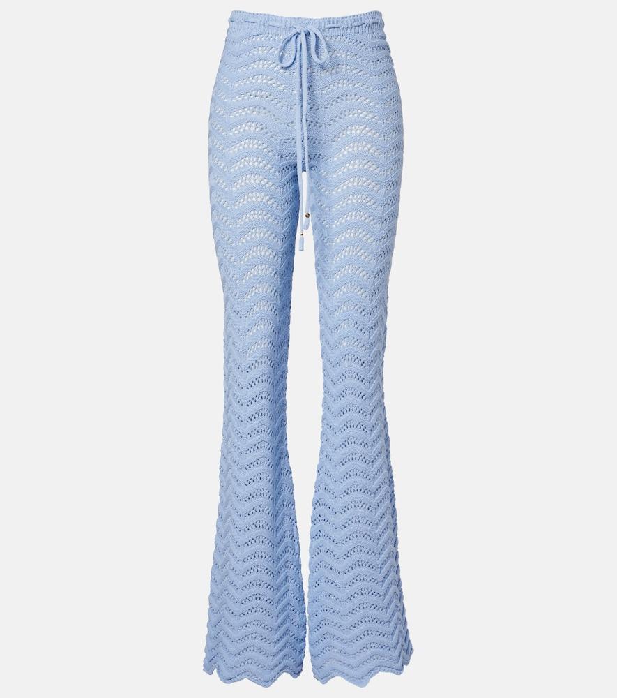 bananhot kim cotton-blend flared pants