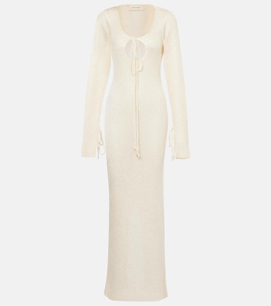 bananhot kyle sequined knitted maxi dress