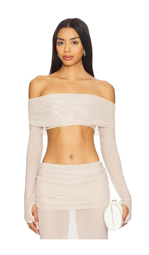 bananhot lena shirt in cream. - size l (also in s, m, xl)