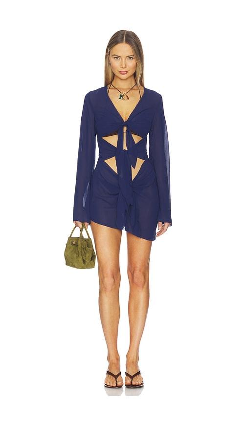 bananhot maci mini dress in navy. - size m/l (also in xs/s)