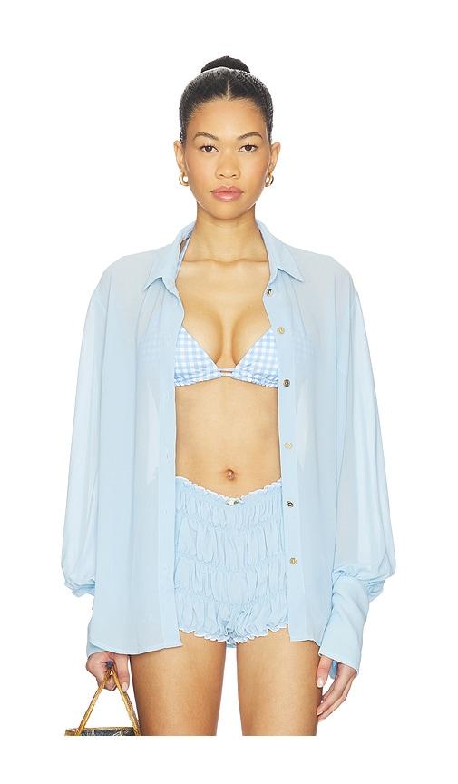 bananhot paloma shirt in baby blue. - size m/l (also in xs/s)