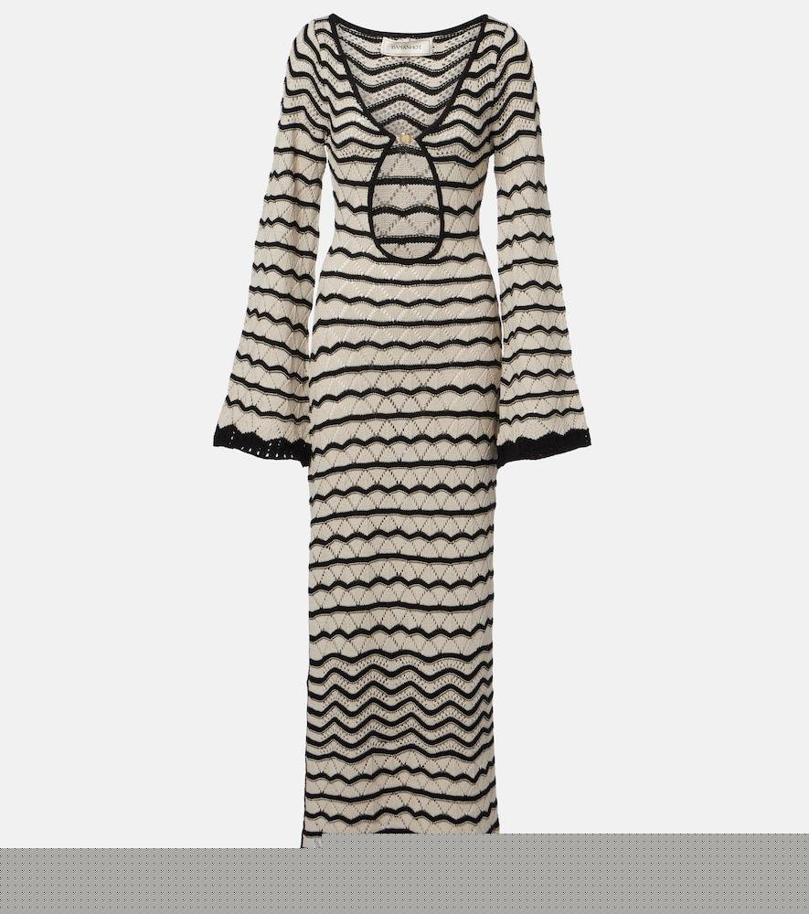bananhot rey crochet cotton-blend maxi dress