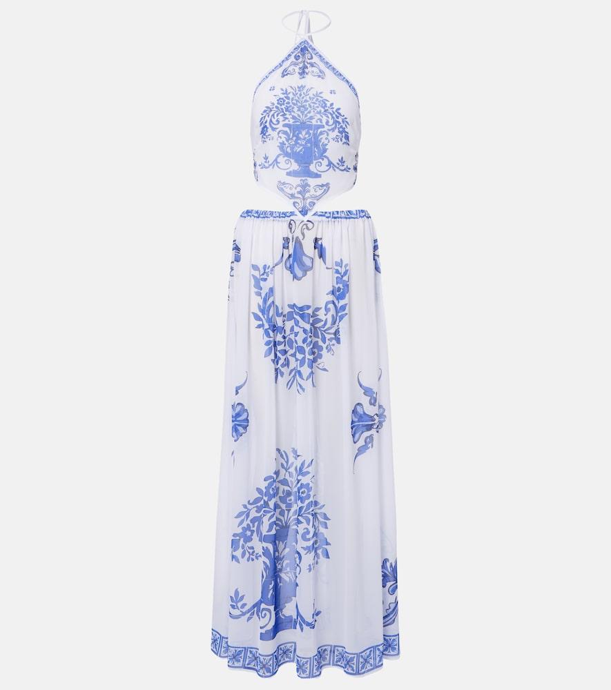 bananhot riley printed cotton maxi dress