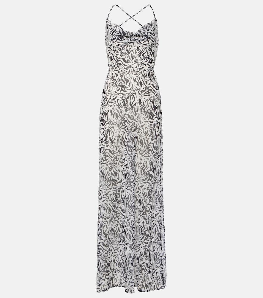 bananhot sahara zebra-print maxi dress