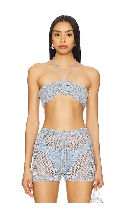 bananhot zorya top in baby blue. - size m/l (also in xl, xs/s)