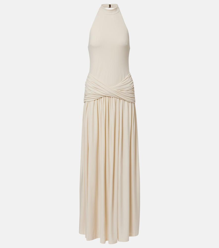 bananhot zoya halterneck maxi dress
