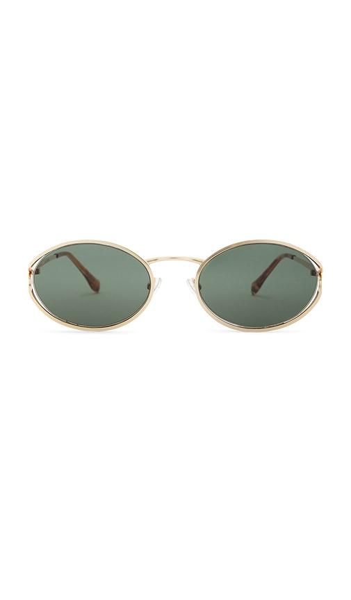banbe the sampaio sunglasses in metallic gold.