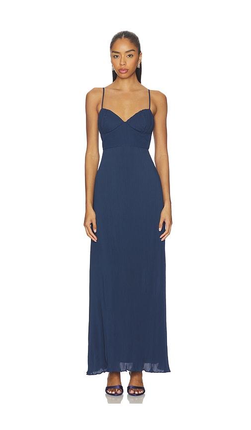 baobab aluna maxi dress in blue. - size xl (also in xs)