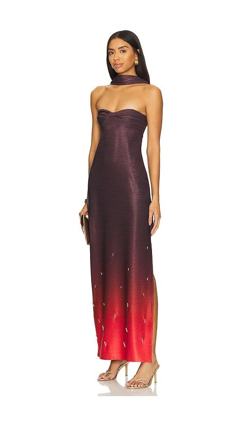 baobab athena dress in wine. - size l (also in s, m, xl)