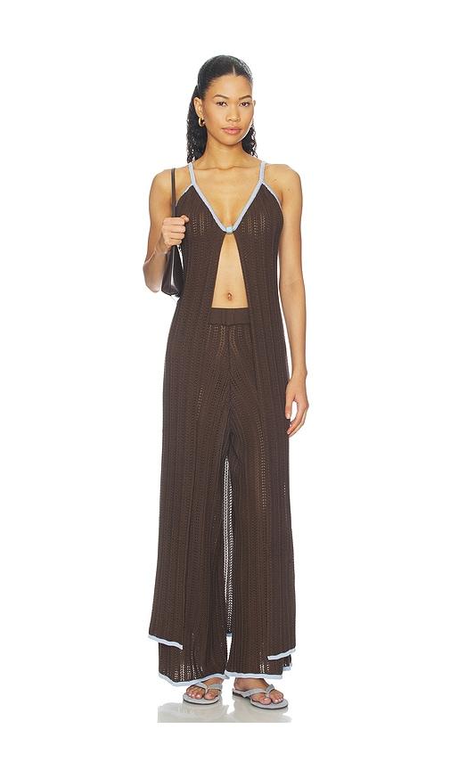 baobab clarissa top in brown. - size l (also in xs, s, m, xl)